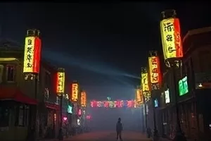 《星期六的雨》绿幕前人工降雨的拍摄现场