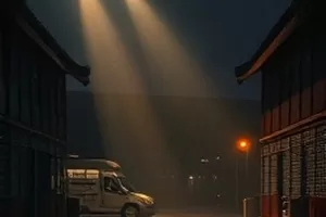 《河岸回声》清晨河岸边的双人对峙画面